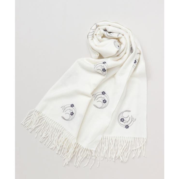 ホワイト | 【カヤ】水仙ストール | アミナコレクション 