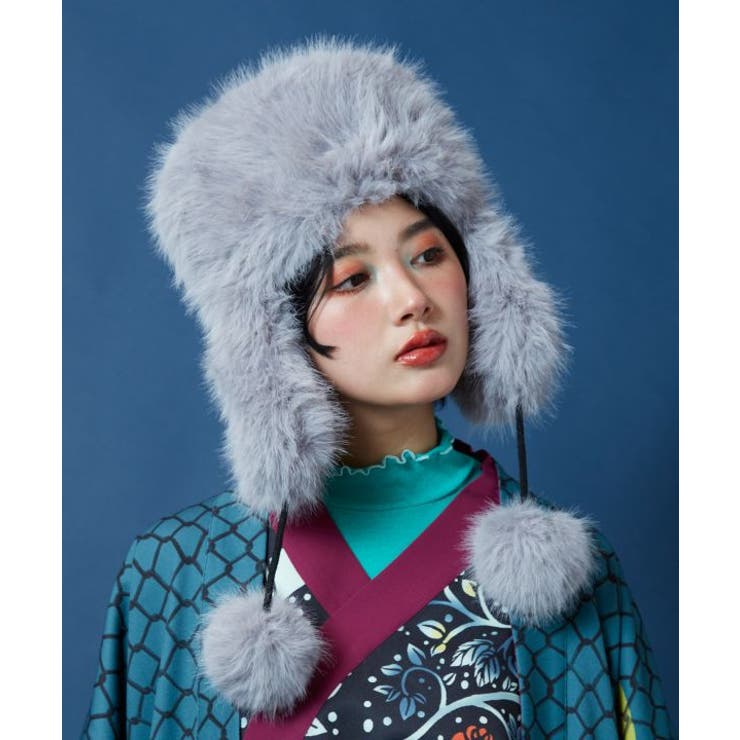 グレー | 【カヤ】冬ごもりキャップ | アミナコレクション 