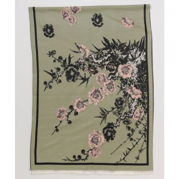 【カヤ】花綴りストール | アミナコレクション  | 詳細画像3 
