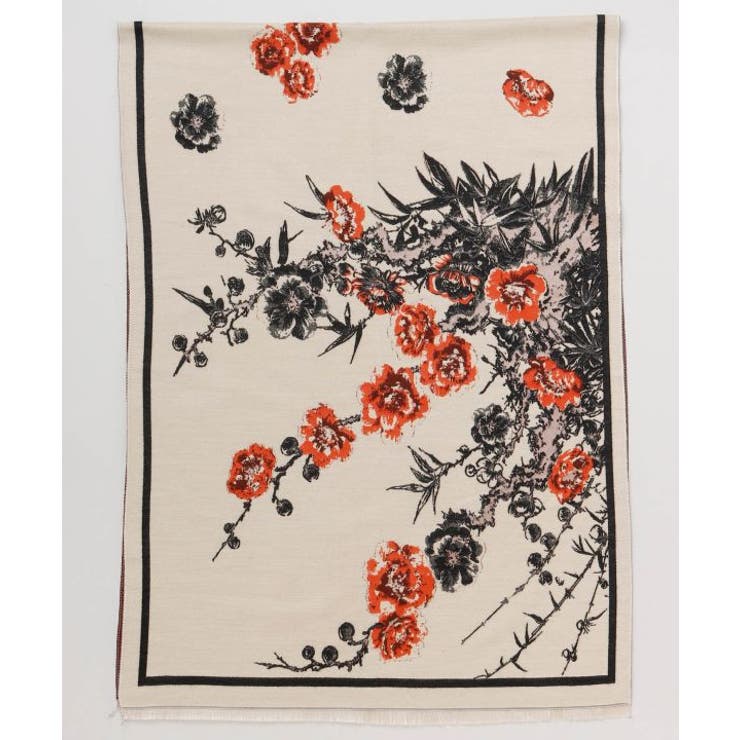 【カヤ】花綴りストール | アミナコレクション  | 詳細画像4 