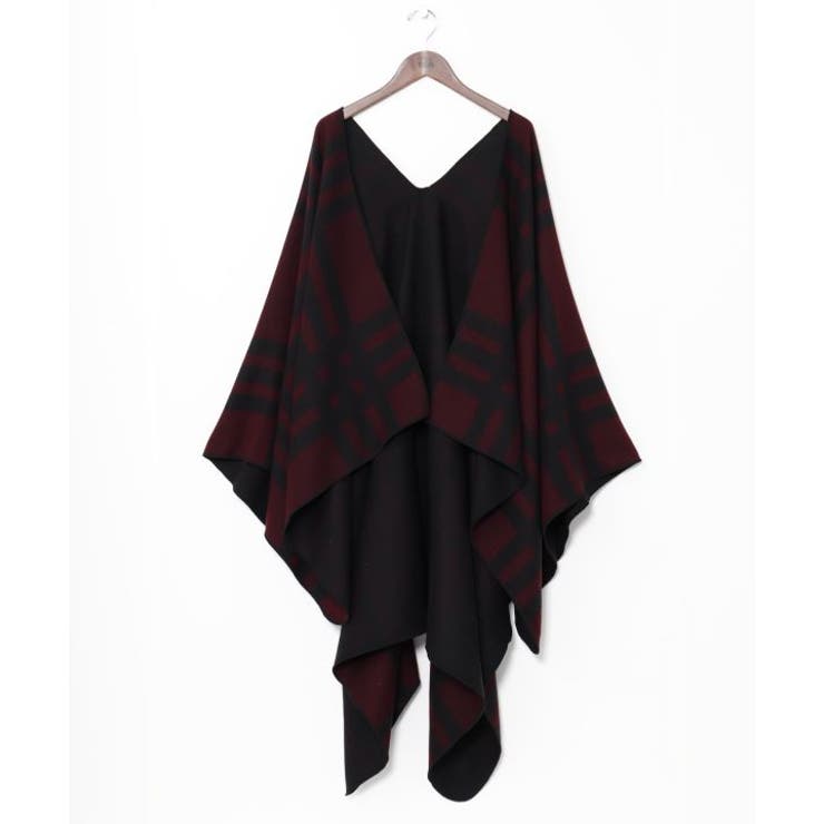バーガンディー | 【カヤ】灯籠（とうろう）格子ストール | アミナコレクション 