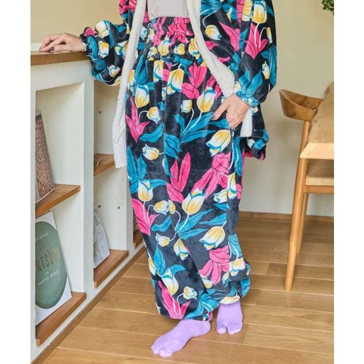 【カヤ】ぬくい腹巻き風モンペ | アミナコレクション  | 詳細画像2 