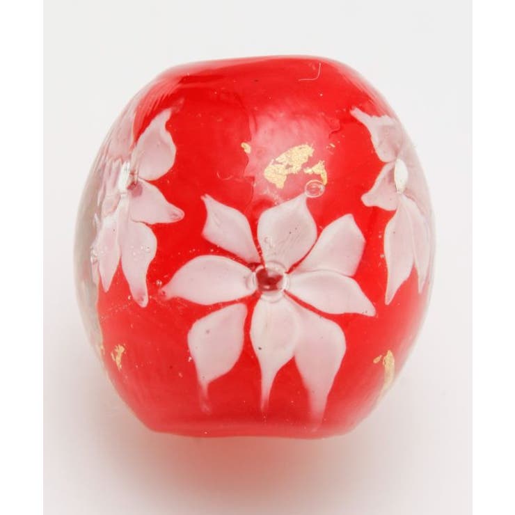 レッド | 【カヤ】箔花とんぼ玉2ｃｍ | アミナコレクション 