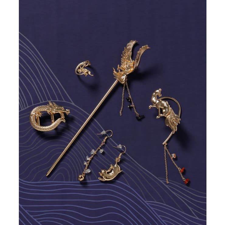 【カヤ】躍起動物かんざし | アミナコレクション  | 詳細画像1 