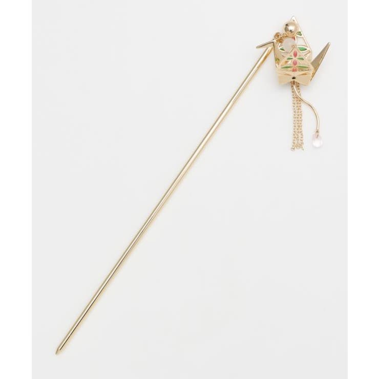 【カヤ】折り鶴 透け色かんざし | アミナコレクション  | 詳細画像4 