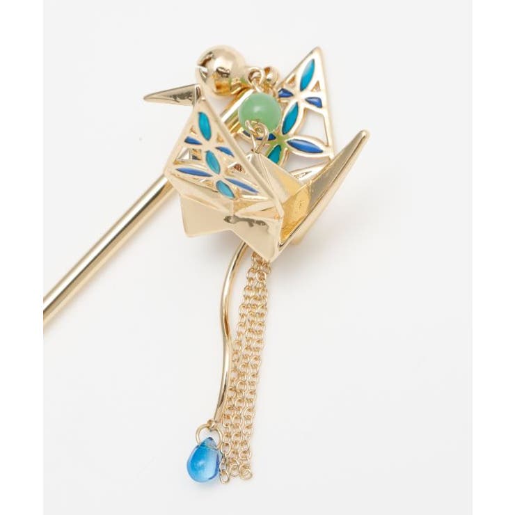 【カヤ】折り鶴 透け色かんざし | アミナコレクション  | 詳細画像7 