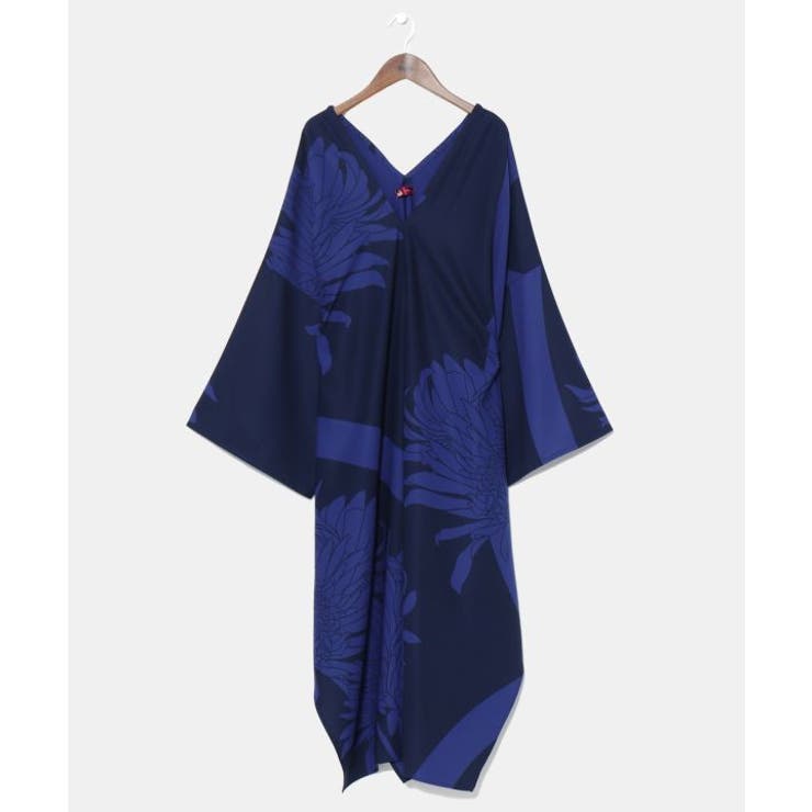 ネイビー | 【カヤ】花影ワンピース | アミナコレクション 