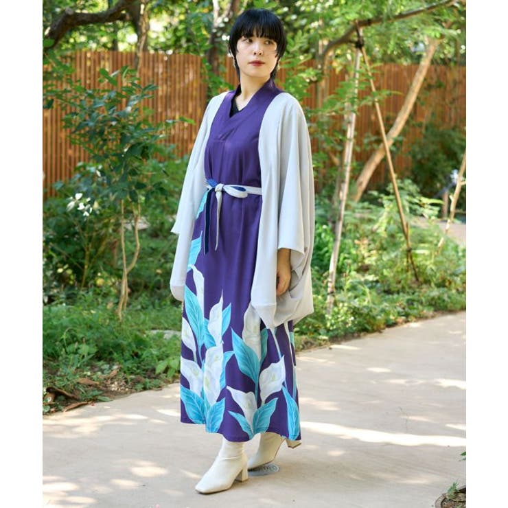【カヤ】水芭蕉羽織付きワンピース | アミナコレクション  | 詳細画像2 