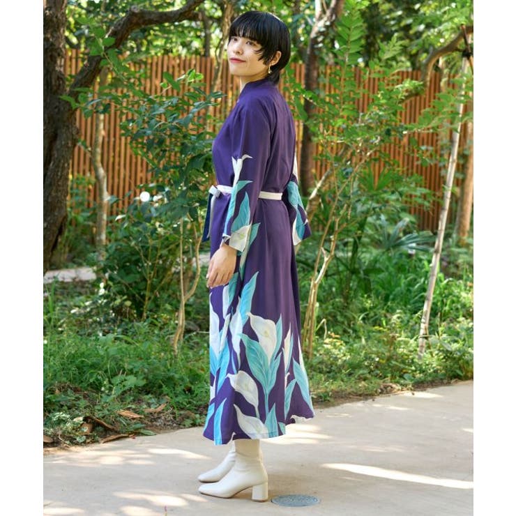 【カヤ】水芭蕉羽織付きワンピース | アミナコレクション  | 詳細画像47 