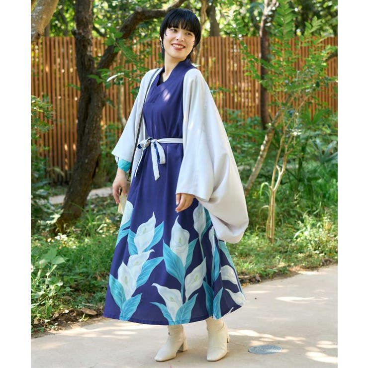 【カヤ】水芭蕉羽織付きワンピース | アミナコレクション  | 詳細画像50 