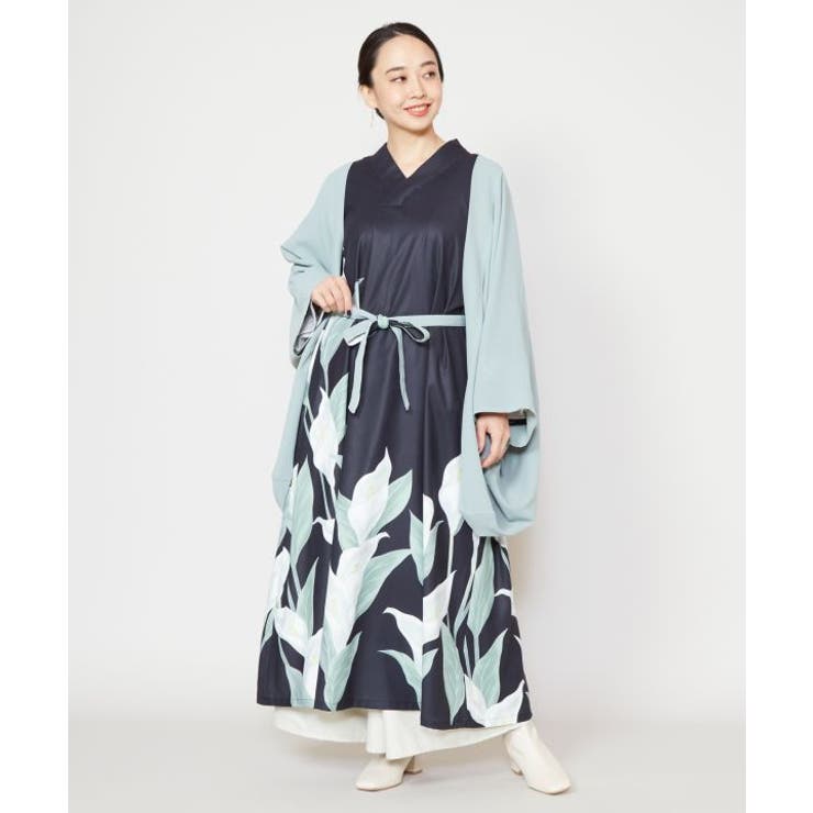 【カヤ】水芭蕉羽織付きワンピース | アミナコレクション  | 詳細画像7 