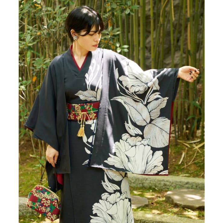 ブラック | 【カヤ】初めの晴れ着羽織 | アミナコレクション 