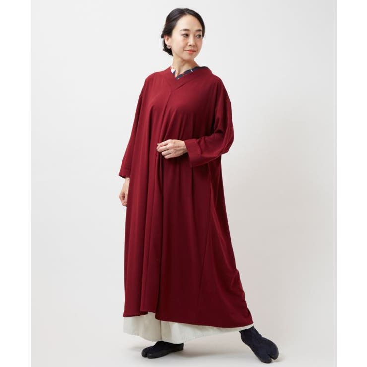 【カヤ】四季の冬装い八掛ワンピース | アミナコレクション  | 詳細画像7 