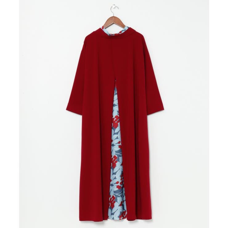レッド | 【カヤ】四季の冬装い八掛ワンピース | アミナコレクション 