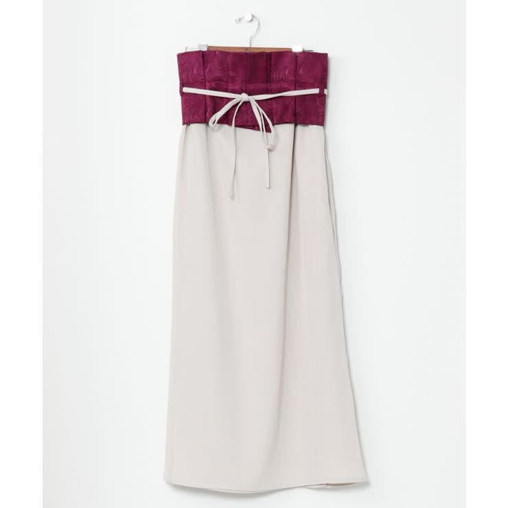 【カヤ】流水洒落着帯スカート | アミナコレクション  | 詳細画像3 