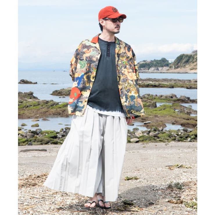 【カヤ】浮世色メンズシャツ | アミナコレクション  | 詳細画像1 