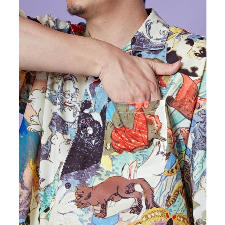 【カヤ】浮世色メンズシャツ | アミナコレクション  | 詳細画像13 