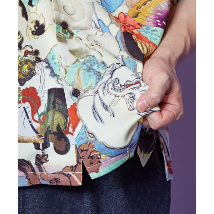 【カヤ】浮世色メンズシャツ | アミナコレクション  | 詳細画像14 