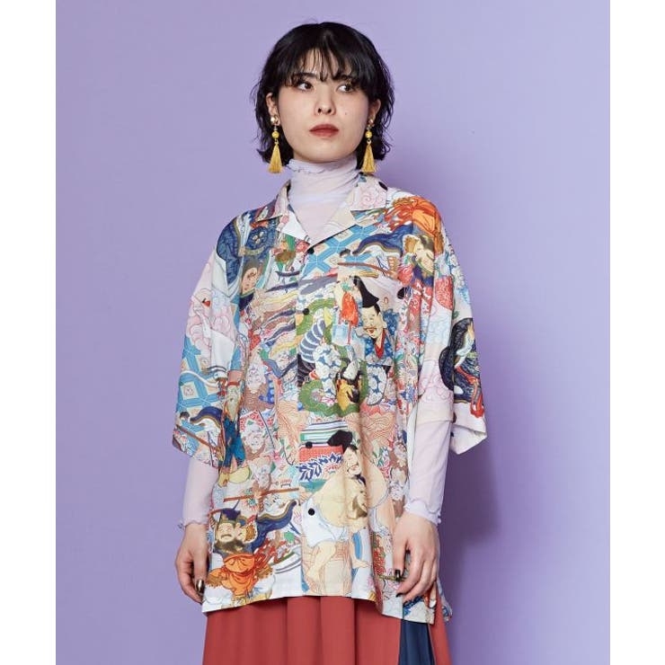 【カヤ】浮世色メンズシャツ | アミナコレクション  | 詳細画像6 