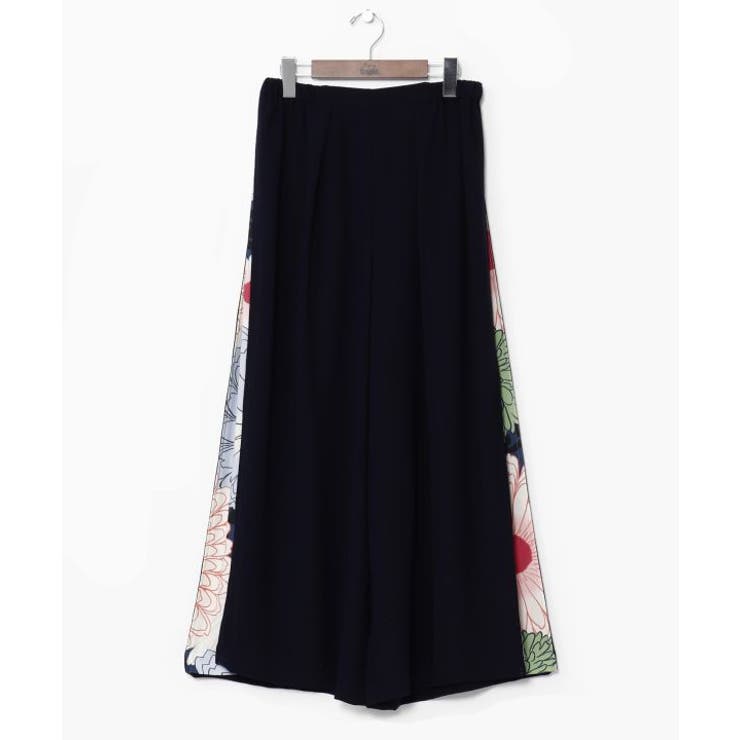 【カヤ】花盛り八掛袴風ワイドパンツ | アミナコレクション  | 詳細画像2 