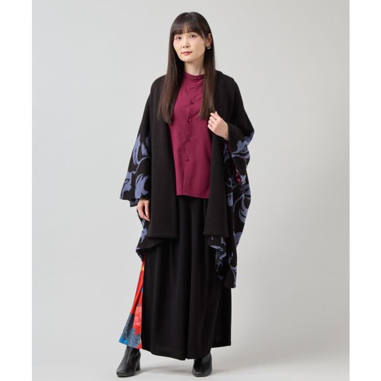 【カヤ】花盛り八掛袴風ワイドパンツ | アミナコレクション  | 詳細画像4 