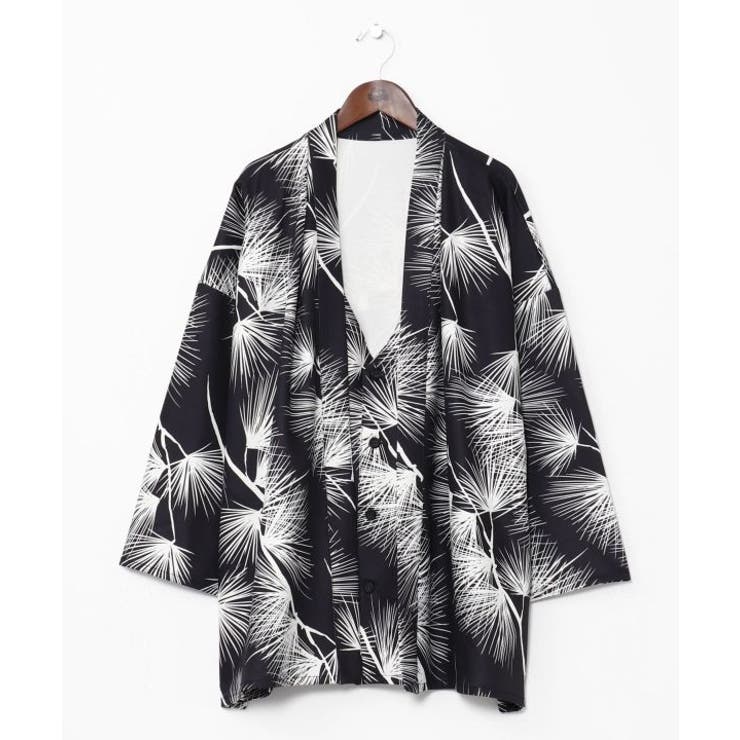 ブラック | 【カヤ】秋暁WAYメンズ羽織 | アミナコレクション