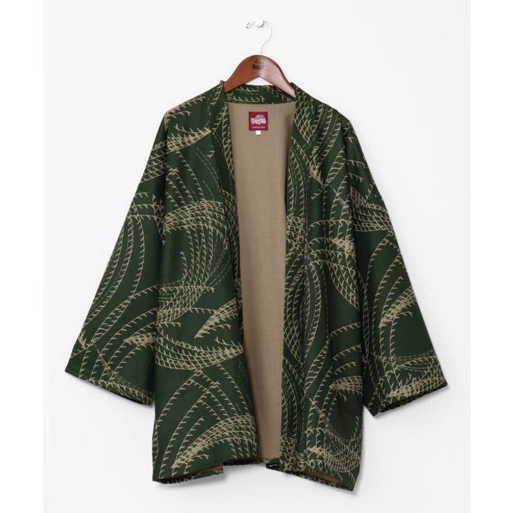 グリーン | 【カヤ】秋暁WAYメンズ羽織 | アミナコレクション