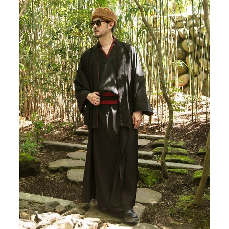 ブラック | 【カヤ】倭の晴れ着 着物メンズ羽織 | アミナコレクション