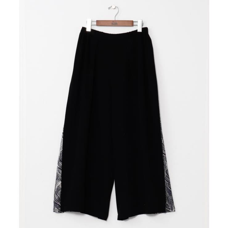 【カヤ】春霰八掛ワイドパンツ | アミナコレクション  | 詳細画像1 