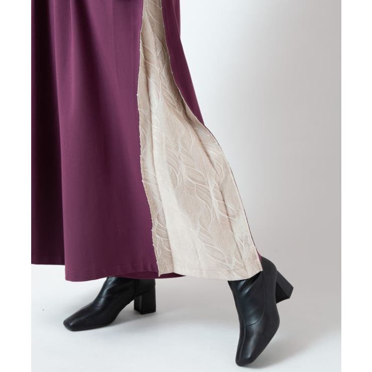 【カヤ】春霰八掛ワイドパンツ | アミナコレクション  | 詳細画像12 