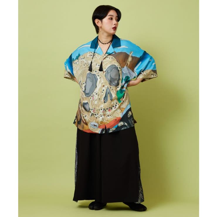 【カヤ】春霰八掛ワイドパンツ | アミナコレクション  | 詳細画像4 