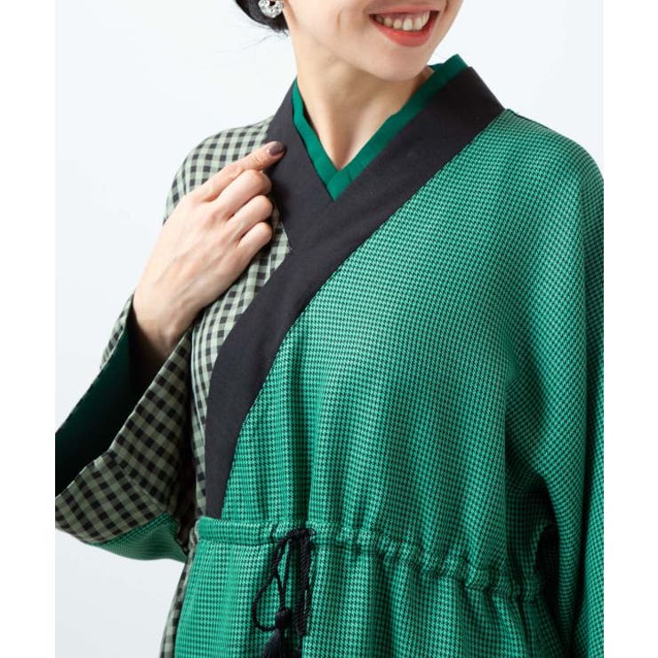 【カヤ】モガ格子ならいワンピース | アミナコレクション  | 詳細画像10 