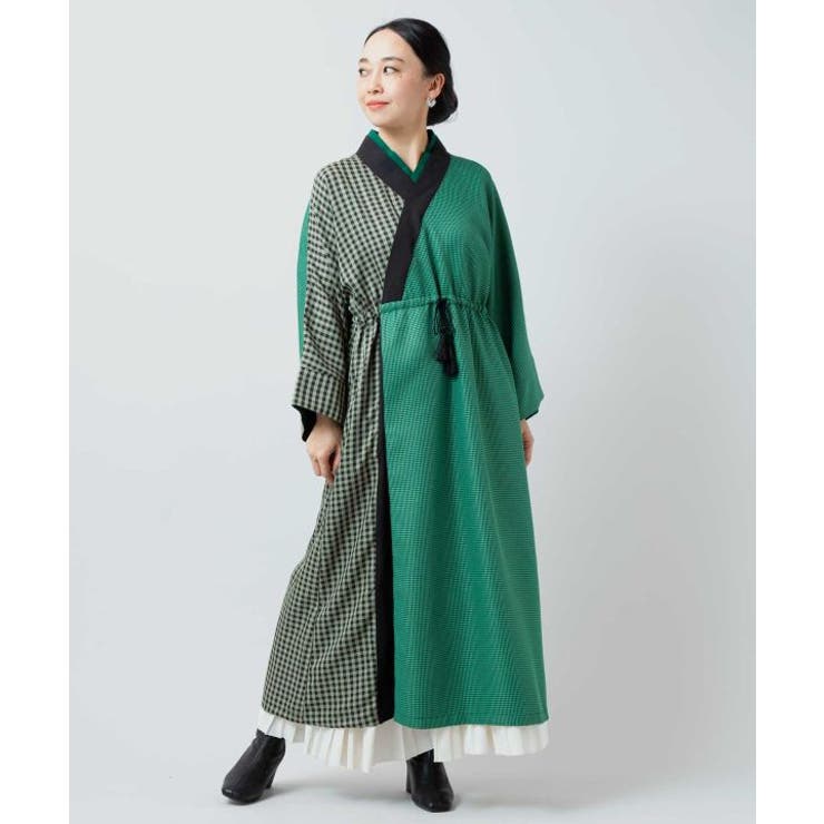 【カヤ】モガ格子ならいワンピース | アミナコレクション  | 詳細画像3 