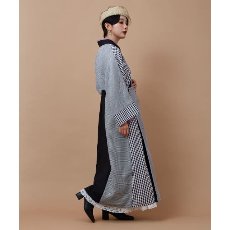 【カヤ】モガ格子ならいワンピース | アミナコレクション  | 詳細画像4 