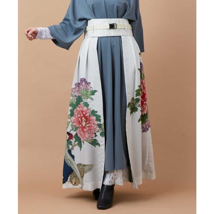 【カヤ】花鳥 重ね着用スカート | アミナコレクション  | 詳細画像23 