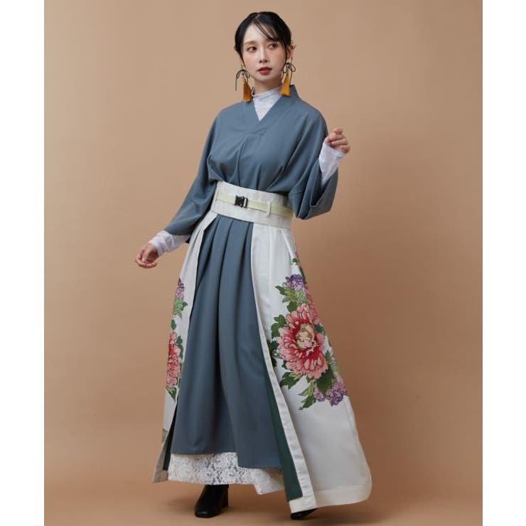 【カヤ】花鳥 重ね着用スカート | アミナコレクション  | 詳細画像3 