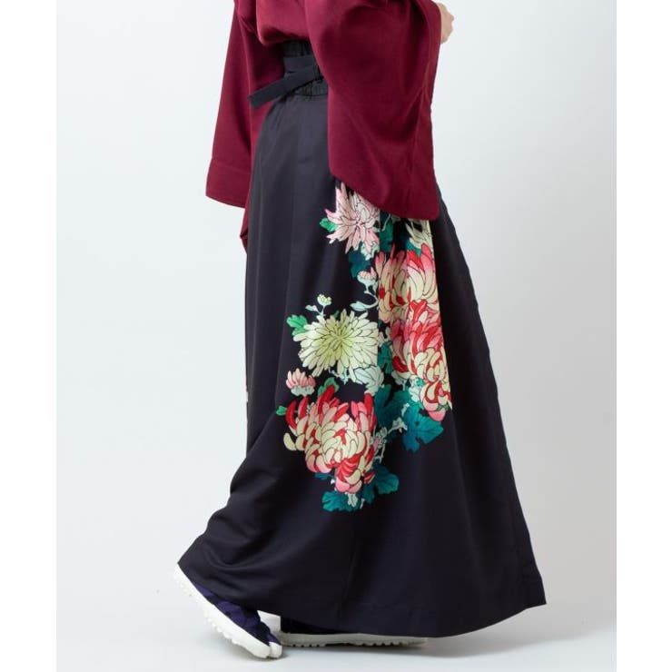 【カヤ】花鳥 重ね着用スカート | アミナコレクション  | 詳細画像4 
