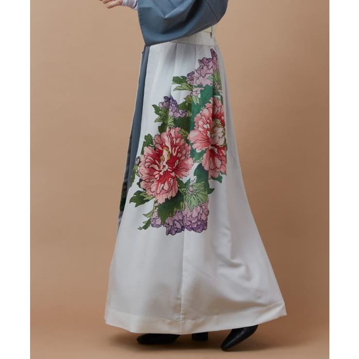 【カヤ】花鳥 重ね着用スカート | アミナコレクション  | 詳細画像6 