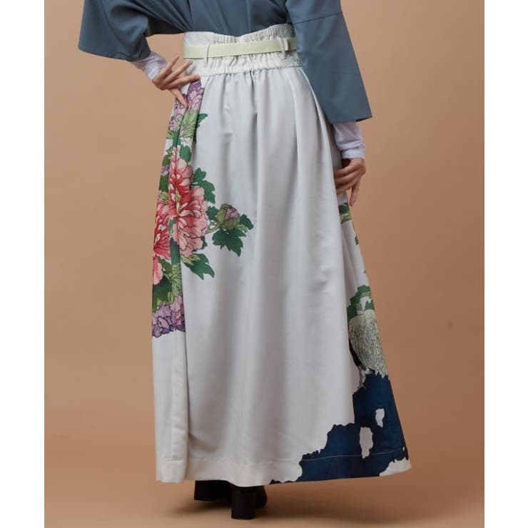 【カヤ】花鳥 重ね着用スカート | アミナコレクション  | 詳細画像9 