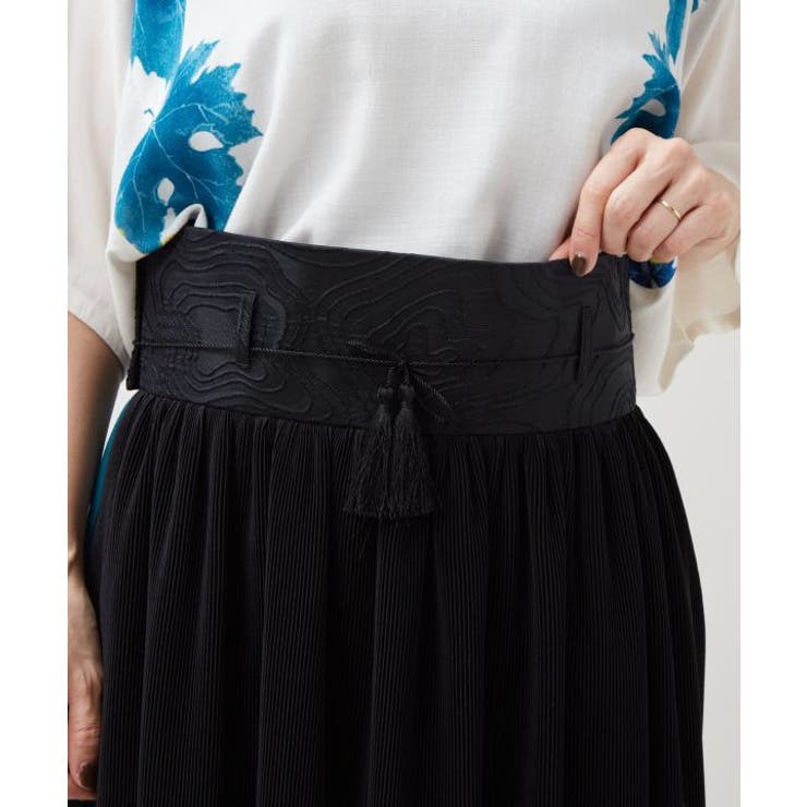 【カヤ】襞寄せ前掛けスカート | アミナコレクション  | 詳細画像12 
