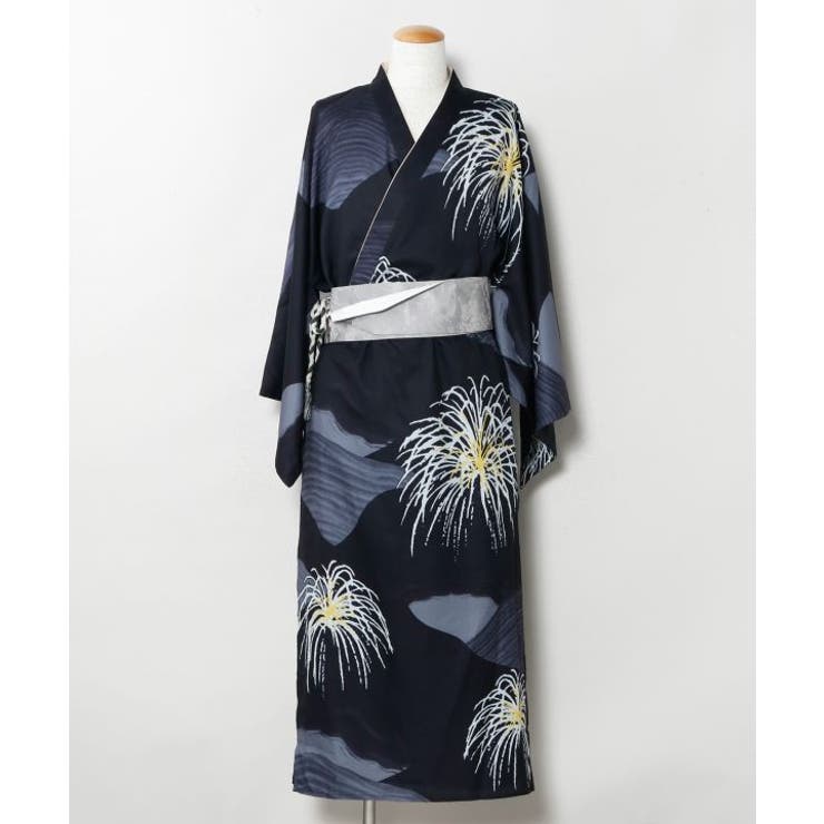 スミクロ | 【カヤ】夕涼メンズ二部式浴衣 | アミナコレクション 
