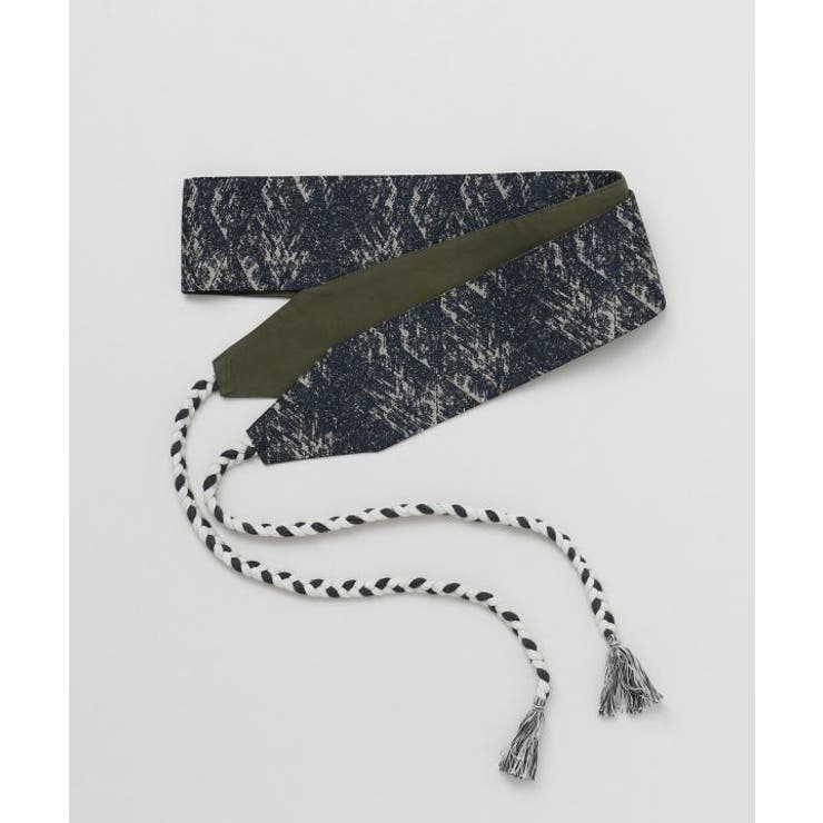 グリーン | 【カヤ】折り重ね帯ベルト | アミナコレクション 