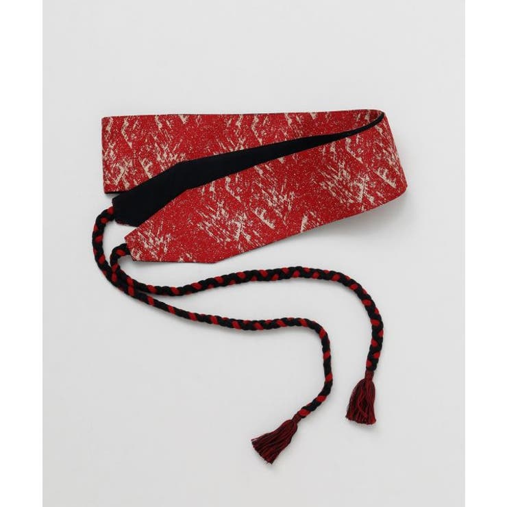 レッド | 【カヤ】折り重ね帯ベルト | アミナコレクション 