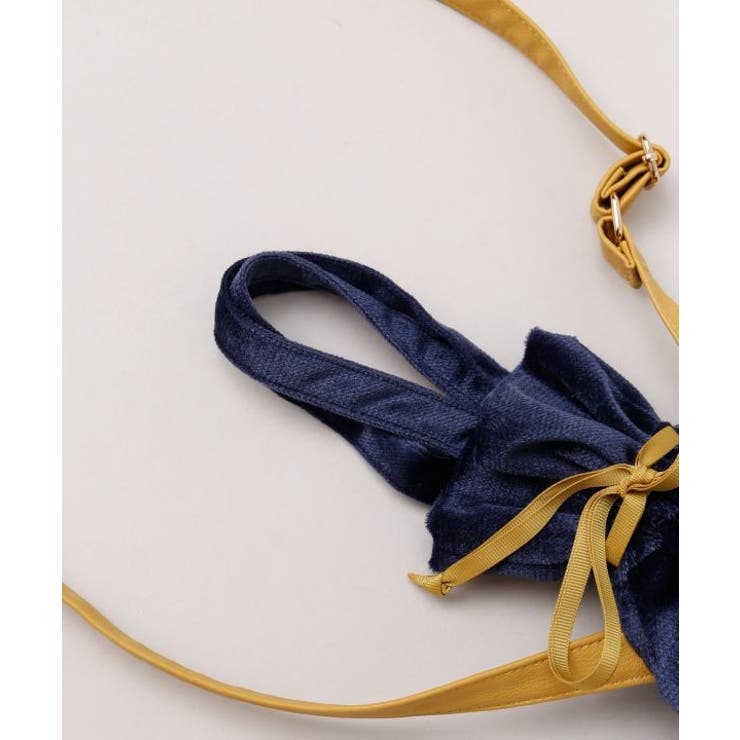 【カヤ】民芸ベロア巾着ミニショルダーバッグ | アミナコレクション  | 詳細画像11 