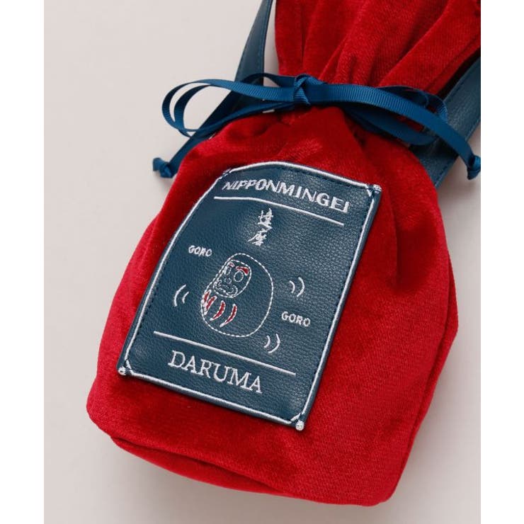 【カヤ】民芸ベロア巾着ミニショルダーバッグ | アミナコレクション  | 詳細画像14 