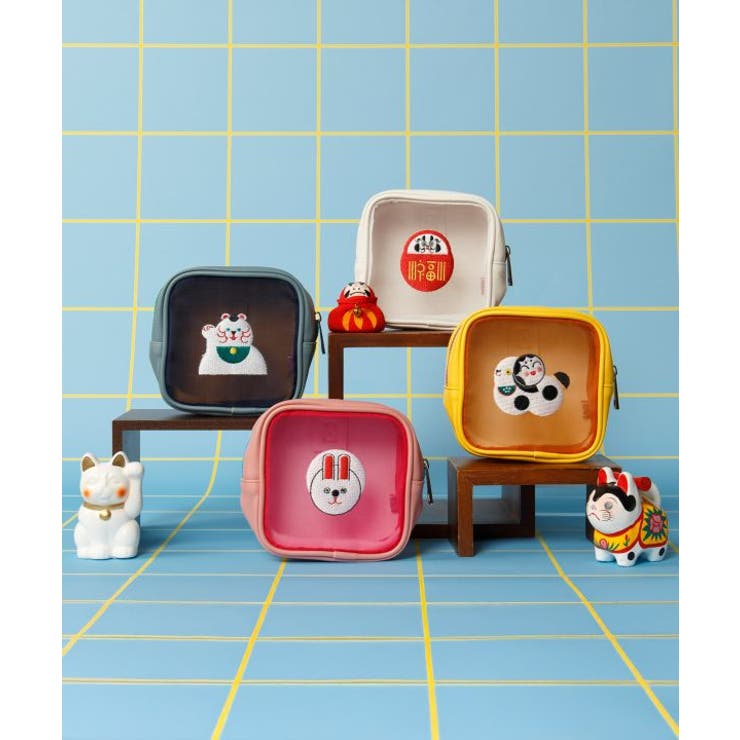 【カヤ】民芸メッシュポーチ | アミナコレクション  | 詳細画像1 