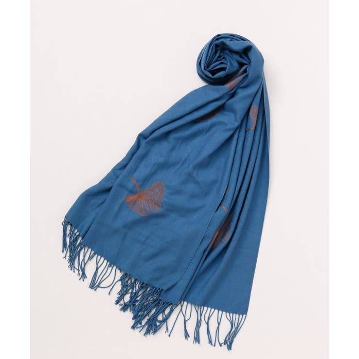 ブルー | 【カヤ】銀杏のストール | アミナコレクション 