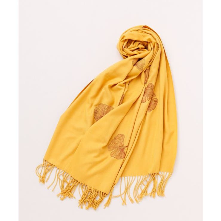 イエロー | 【カヤ】銀杏のストール | アミナコレクション 