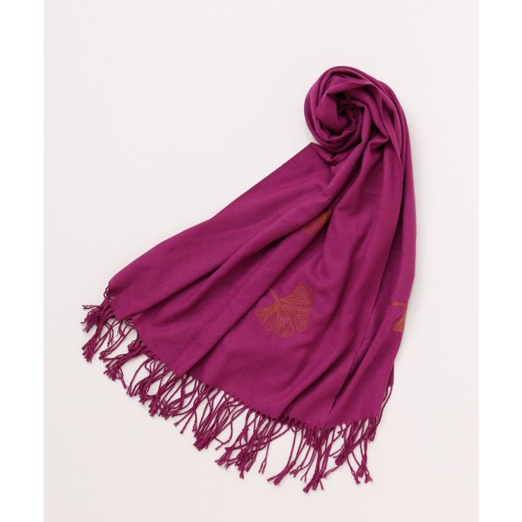 パープル | 【カヤ】銀杏のストール | アミナコレクション 