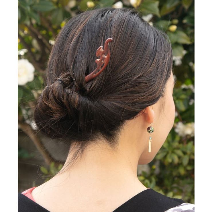 【カヤ】山水木彫り簪 | アミナコレクション  | 詳細画像4 